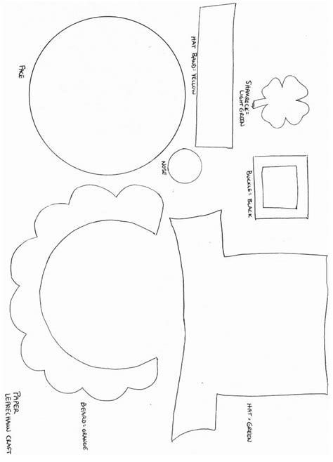 St. Patricks Day Crafts - Print your Leprechaun Craft Template | All