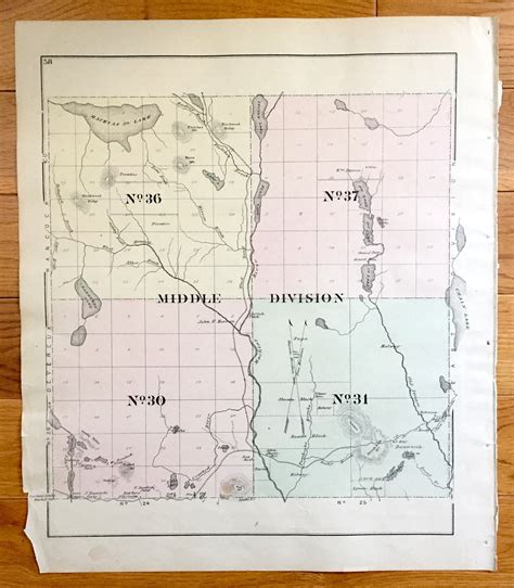 Antique 1881 Jonesport And Jonesboro Maine Map By George N Etsy