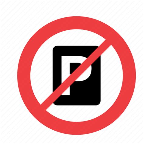 Allowed Forbidden No Not Parking Prohibited Sign Icon Download
