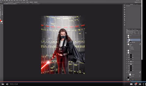 how to create a lightsaber in photoshop video tutorial