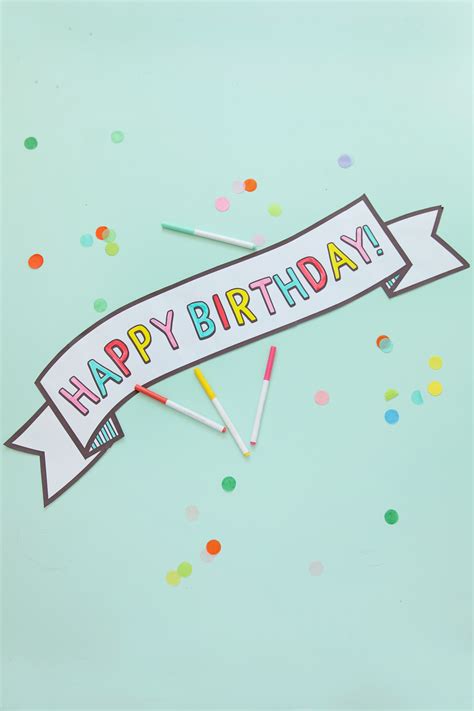 Ideas For Printable And Rainbow Birthday Banners Tell Love And Party