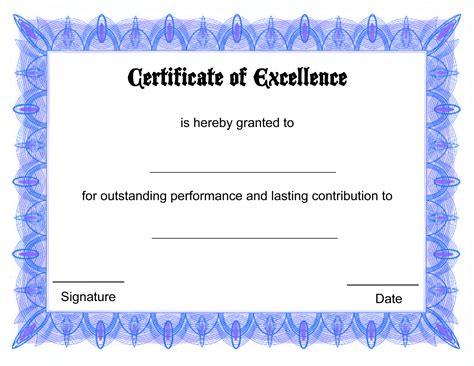 Certificate Template Free Printable Certificates Templates Free