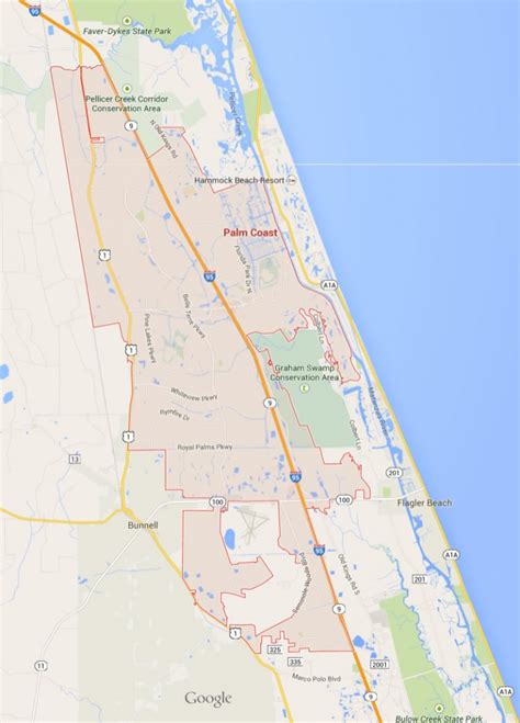 Where Is Palm Coast Florida On The Map Printable Maps