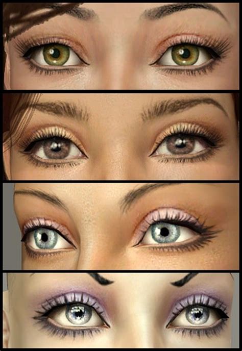 Mod The Sims Eyelashes 101 Set Of 12 Eyeliners