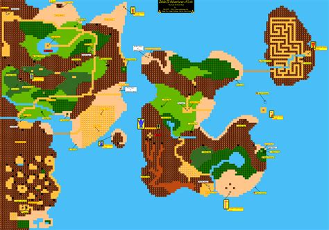 Filelegend Of Zelda 2 The Adventure Of Link The Nes Map