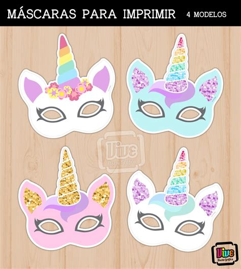 Mascara De Unicornio Para Imprimir Molde De Mascara De Unicornio Para