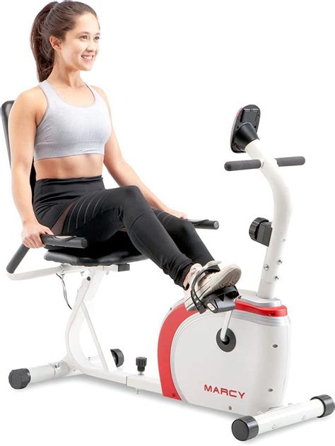 Marcy Recumbent Exercise Bike With Magnetic Resistance And Pulse Sensor NS R Recumbent Bike