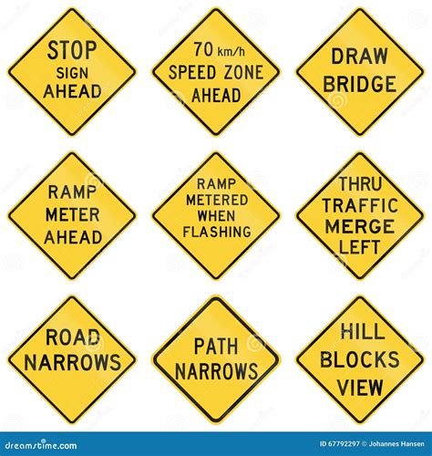 Mutcd Warning Sign Chart