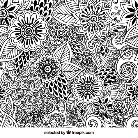 Free Vector Hand Drawn Floral Pattern