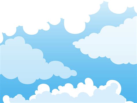 Background Design With Clouds In Blue Sky Vector Art At Vecteezy