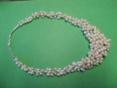 Pearl Collar Necklace Tutorial Pdf Pattern For Wedding