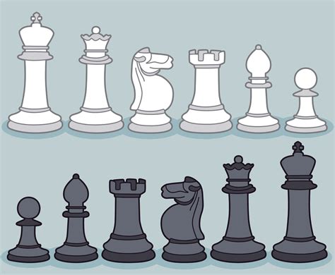 Chess Pieces Set Vector Vector Art And Graphics