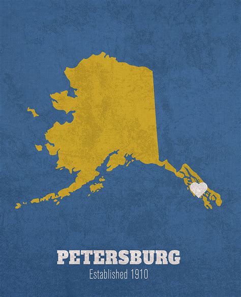 Petersburg Alaska City Map Founded 1910 University Of Alaska Fairbanks