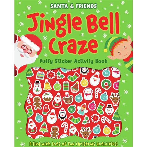Jingle Bell Craze Puffy Sticker Activity Books Big W