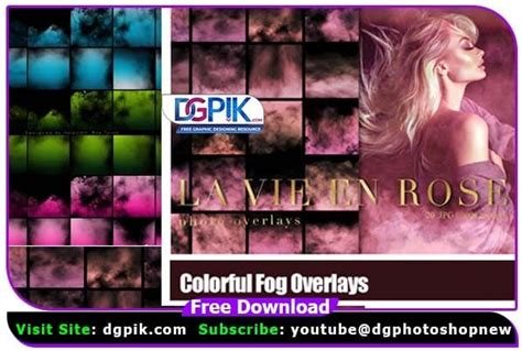 Colorful Fog And Smoke Photo Overlays Bundle Dgpik