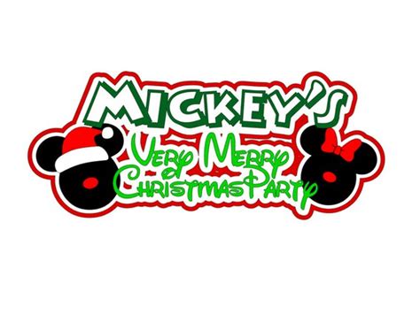 Svg Digital Download Mickeys Very Merry Christmas Party Etsy