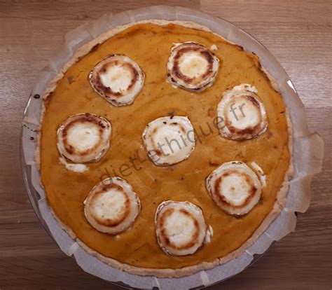 Tarte au potimarron lardon et chèvre