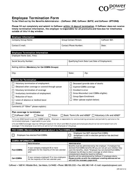 Printable Employee Termination Form How To Create An Employee Termination Form Download This