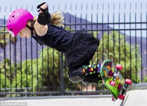 On Their Grind 6 Year Old Girl Skateboarders Form Pink Helmet Posse