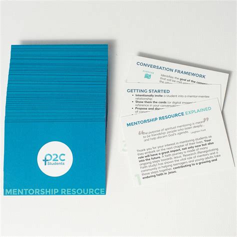 P2c Students Mentorship Resource Cards P2c Store