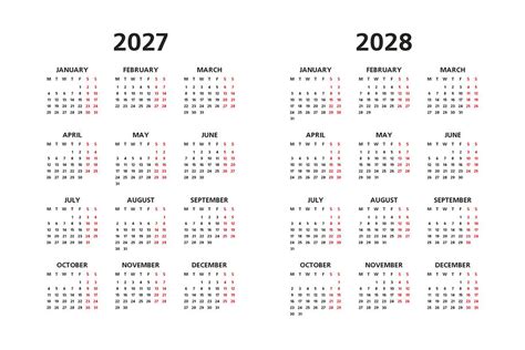 Calendar 2021 2022 And 2028 By Volyk Thehungryjpeg