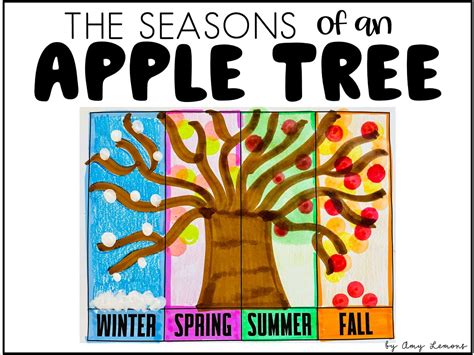 Apple Tree Seasons Art Activity For The Classroom Amy Lemons