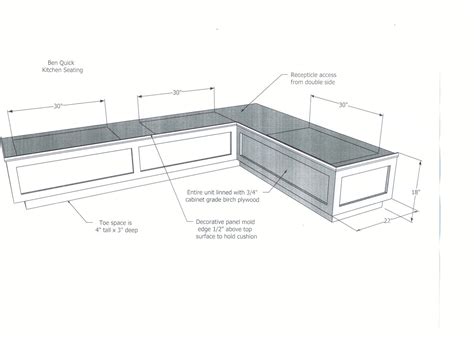 Window Bench Dimensions A Bench Which Is 24x48 Is About Right In My