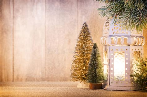 Lantern Christmas Light Christmas Decor And Scene Stock Photo Image