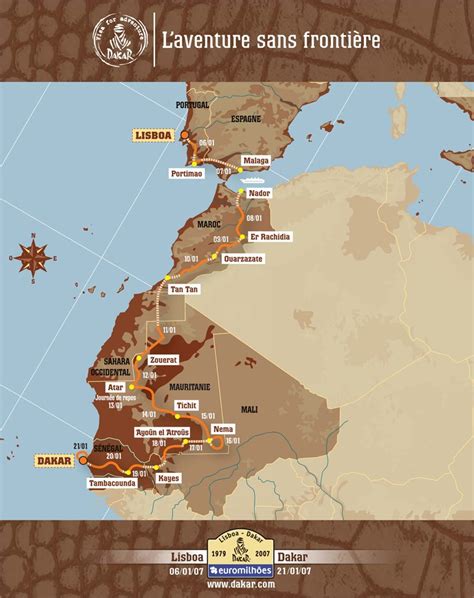 2007 Dakar Rally Route Map Webbikeworld