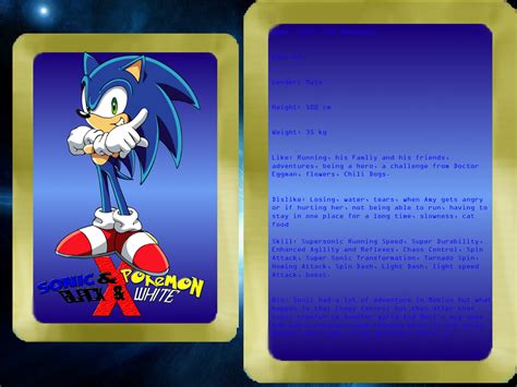 Sonic And Pokemon Bw X Info Sonic By Aquamimi123 On Deviantart