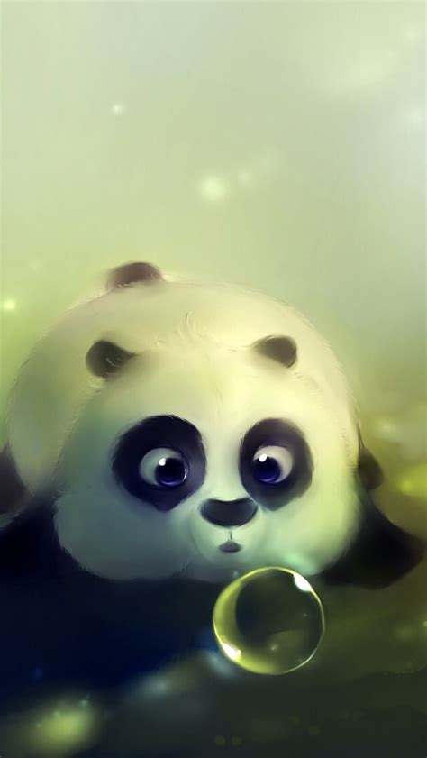 Cute Cartoon Panda Wallpaper Wallpapersafari