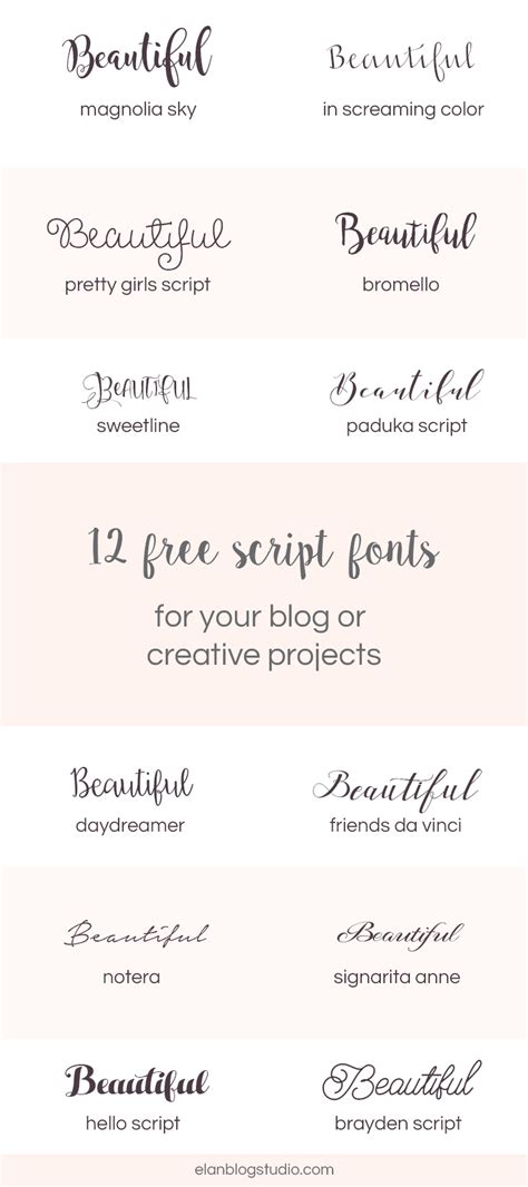 Beautiful Fonts Want More Amazing Script Fonts