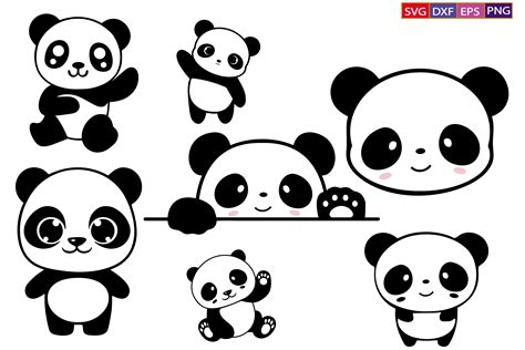 Panda Svg Cute Panda Svg Bundle Png Gr Fico Por Dev Teching Creative