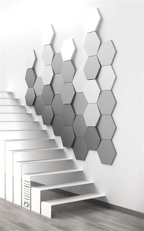 Create any structure to suit your needs using the quantum touch sensitive light, modular hexagon panel lamp 5 module (white) modular bed side lamp. Hexagon wall panel. www.kalithea.pl | Wnętrza, Pomysły ...