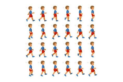 Walking Sequence In 2020 Walking Animation Boy Walking Visual