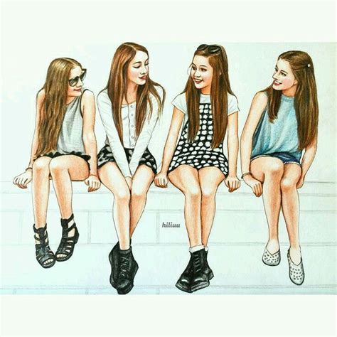 Pin By Derya On Best Friends Best Friend Drawings Girl Friendship