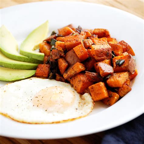 This easy baked potato recipe makes potatoes with salty, crispy skin and tender, fluffy insides. Baked Sweet Potato Home Fries | Paleo Grubs