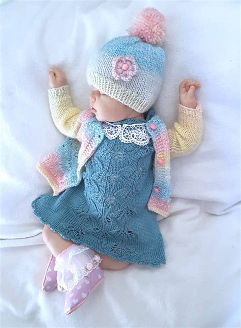 Hand Knit Baby Set Knitted Baby Clothes Knitted Dress For Newborn