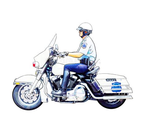 Motorcycle Policeman Stock Illustrations 904 Motorcycle Policeman