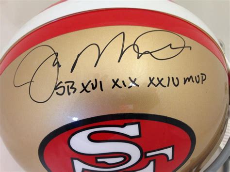 Joe Montana Autographed San Francisco 49ers Throwback Pro Line Helmet