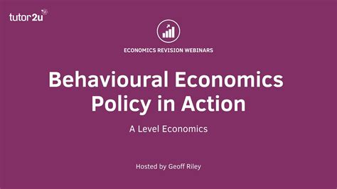 Behavioural Economics Policies In Action Youtube