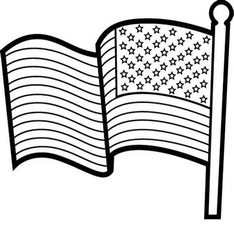 Desenhos da Bandeira dos Estados Unidos da América para Colorir