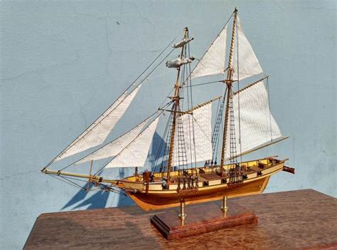 Nidale Model Updated Version Classic Wooden Sail Boat Model Kits Harvey