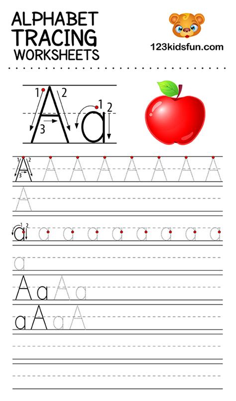 Coloring pages free printable alphabet letters tracing worksheets for adults christmas shapes to scaled. Alphabet Tracing Worksheets A-Z free Printable for Kids ...