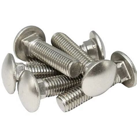 Round Stainless Steel Carriage Bolt For Automobile Industry At Rs 15