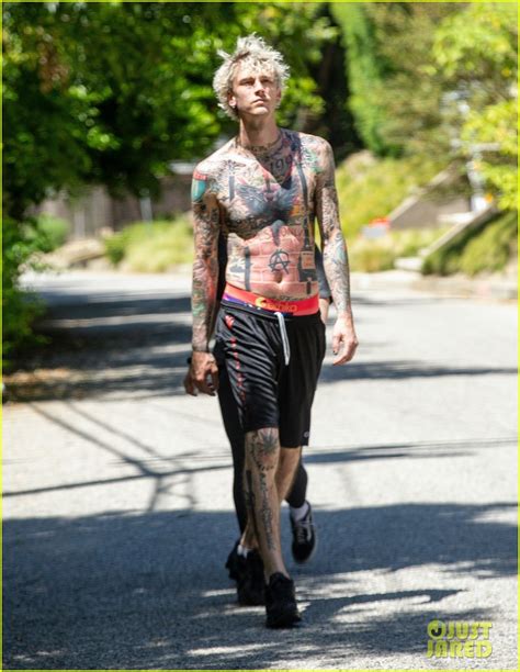 Listen to machine gun kelly & audio up presents music from: Machine Gun Kelly Goes on a Shirtless Jog in LA Amid ...