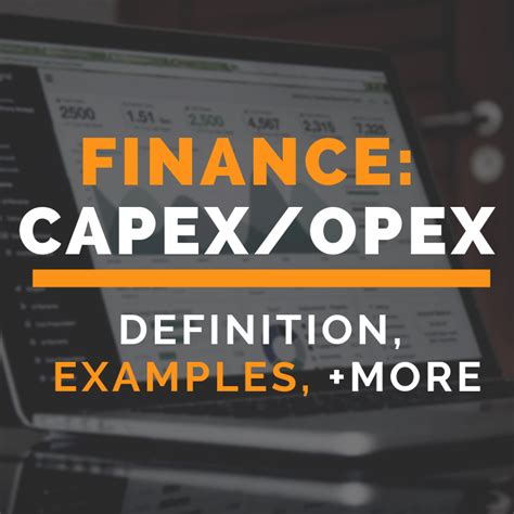 Oil And Gas Finance Capex And Opex Oilfield Basics