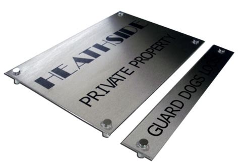 Stainless Steel Plaques Laser Engraved Brushed Stainless Steel Plaque