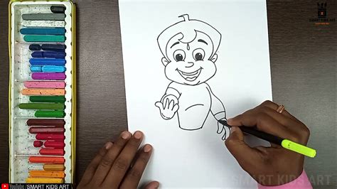 How To Draw Chota Bheem Chota Bheem Drawing छोटा भिम का चित्र