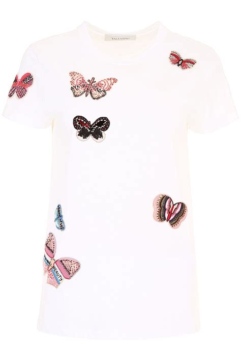 団法人カケンテストセンター ※2：astm f 2101 バクテリア飛沫捕集（ろ過）効率試験 ※3：花粉粒. Butterfly Embellished T-shirt In Biancobianco | Shirts, Fashion, Tshirt dress